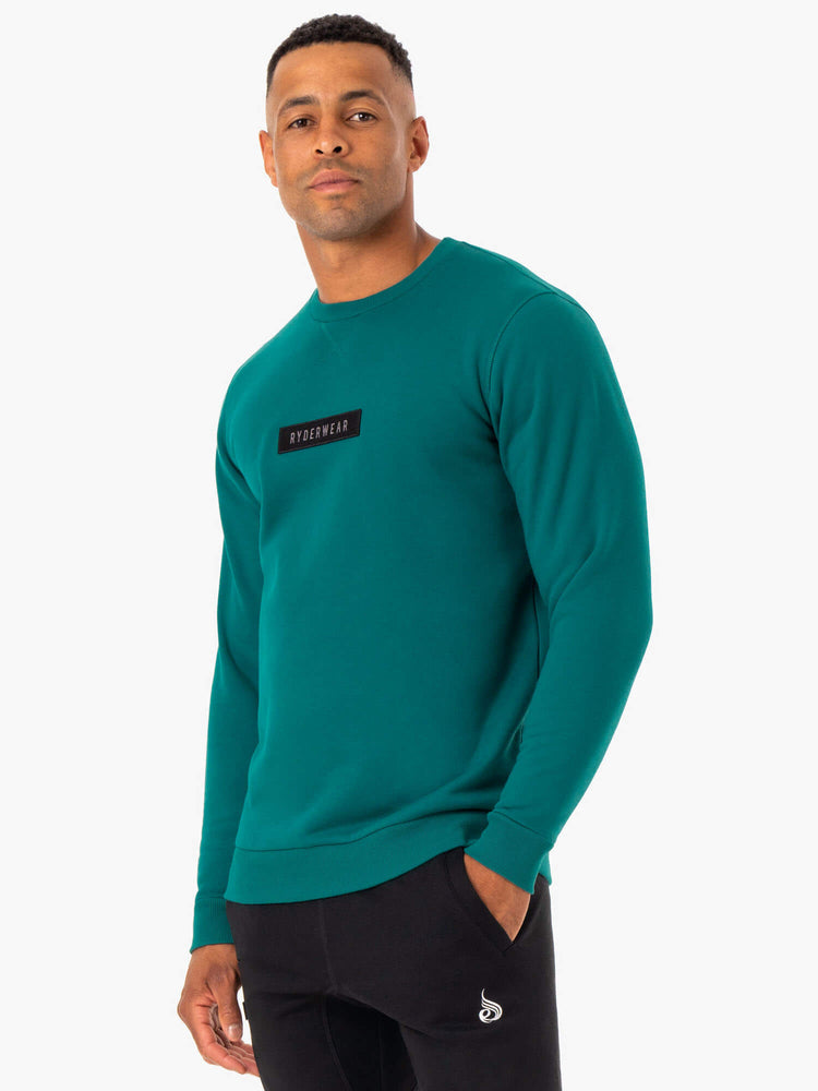 Pullover Ryderwear Recharge Hombre Turquesa | ZMSGT0452
