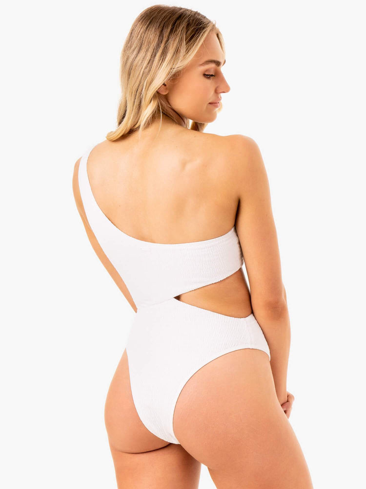 Ropa Interior Ryderwear Paradise Cut Out One Piece Mujer Blancos | CNTXB5187