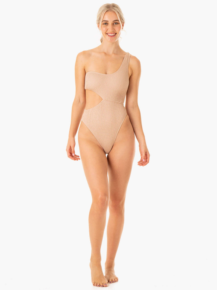 Ropa Interior Ryderwear Paradise Cut Out One Piece Mujer Marrom | SXYCR0431