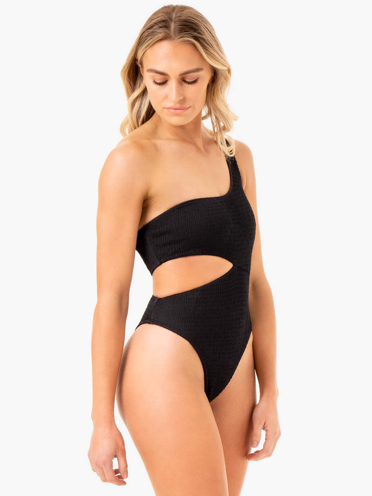 Ropa Interior Ryderwear Paradise Cut Out One Piece Mujer Negros | YGWZR1628