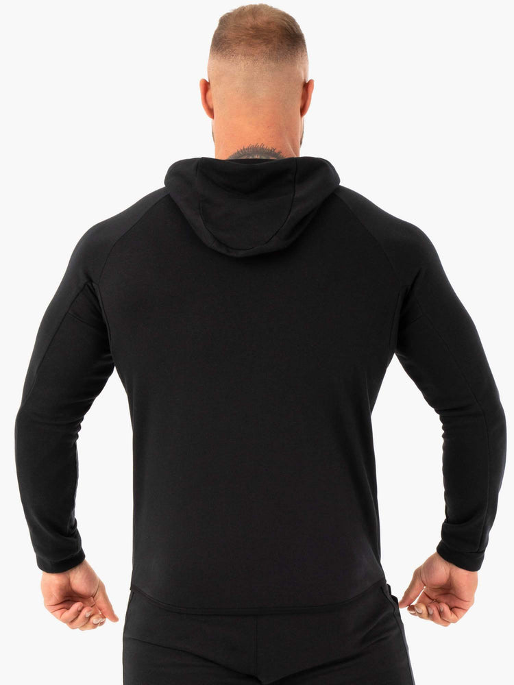 Sudadera Con Capucha Ryderwear Atléticos Zip Up Hombre Negros | FSJCE0798