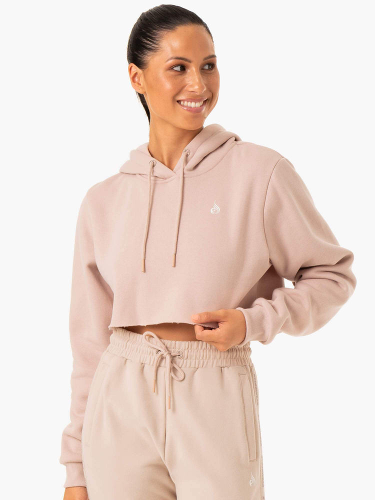 Sudadera Con Capucha Ryderwear Base Pullover Mujer Marrom Claro | MAGBP4086