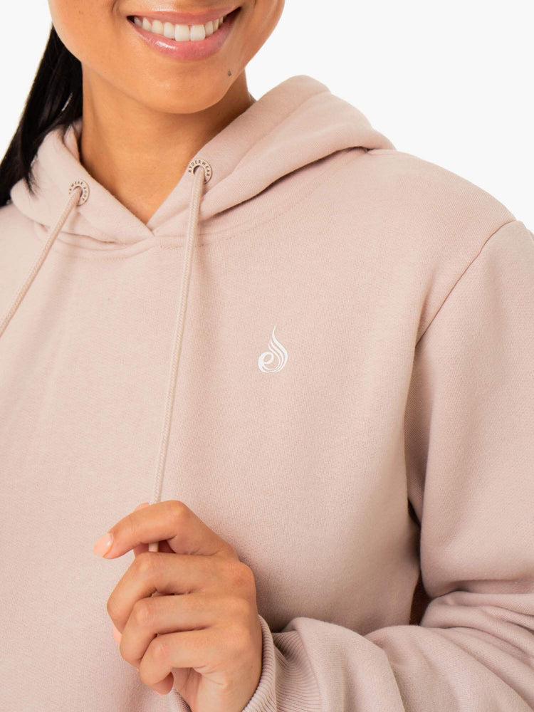 Sudadera Con Capucha Ryderwear Base Pullover Mujer Marrom Claro | MAGBP4086