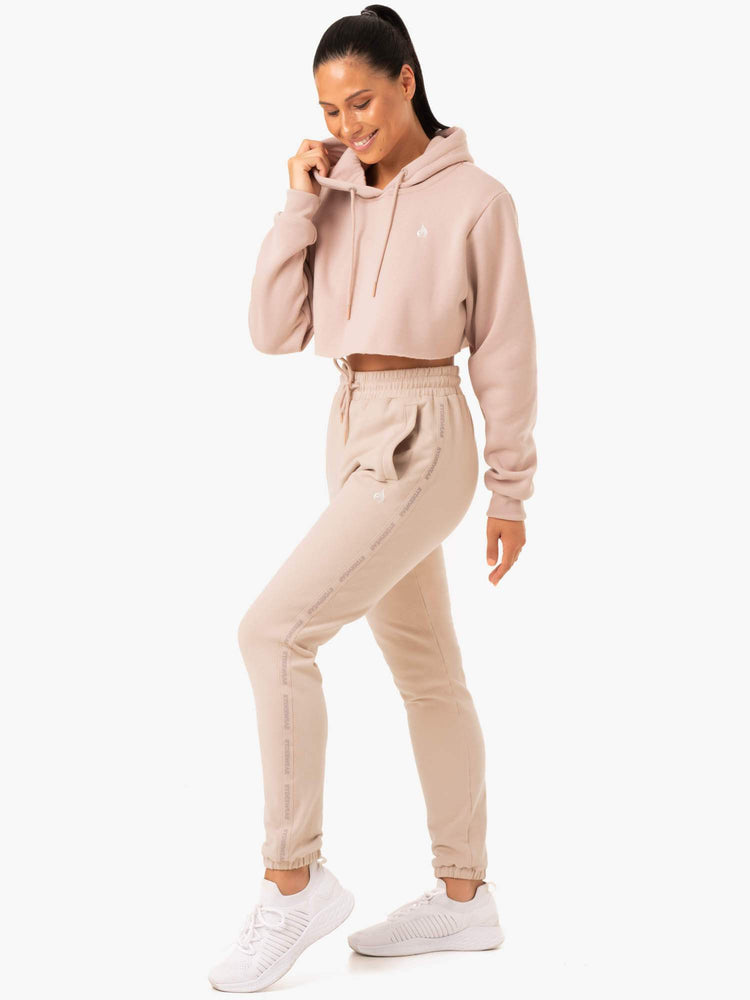 Sudadera Con Capucha Ryderwear Base Pullover Mujer Marrom Claro | MAGBP4086