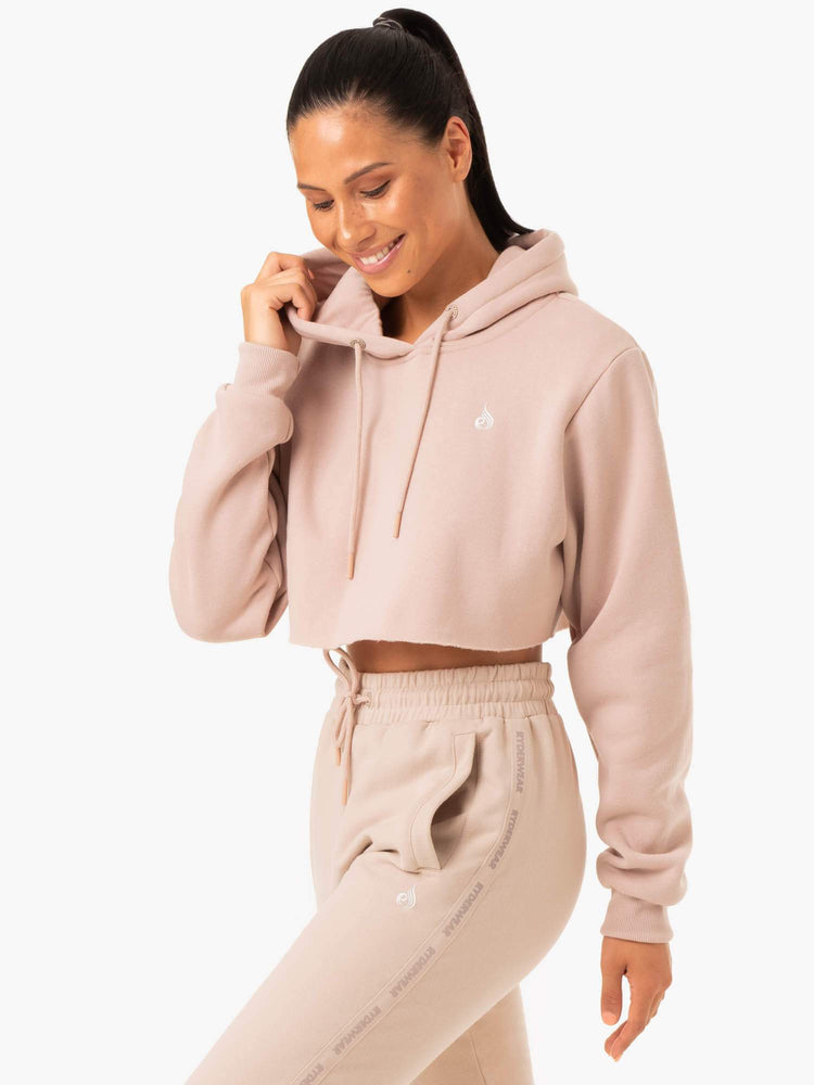 Sudadera Con Capucha Ryderwear Base Pullover Mujer Marrom Claro | MAGBP4086
