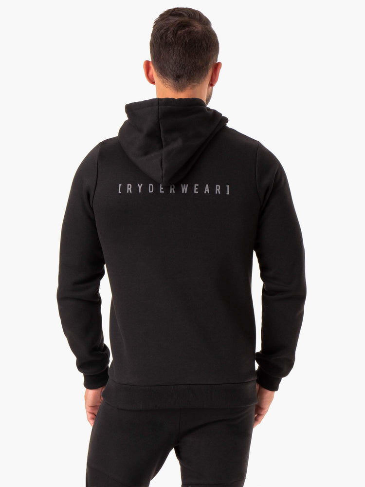 Sudadera Con Capucha Ryderwear Camo Tech Pullover Hombre Negros | MVERK4860