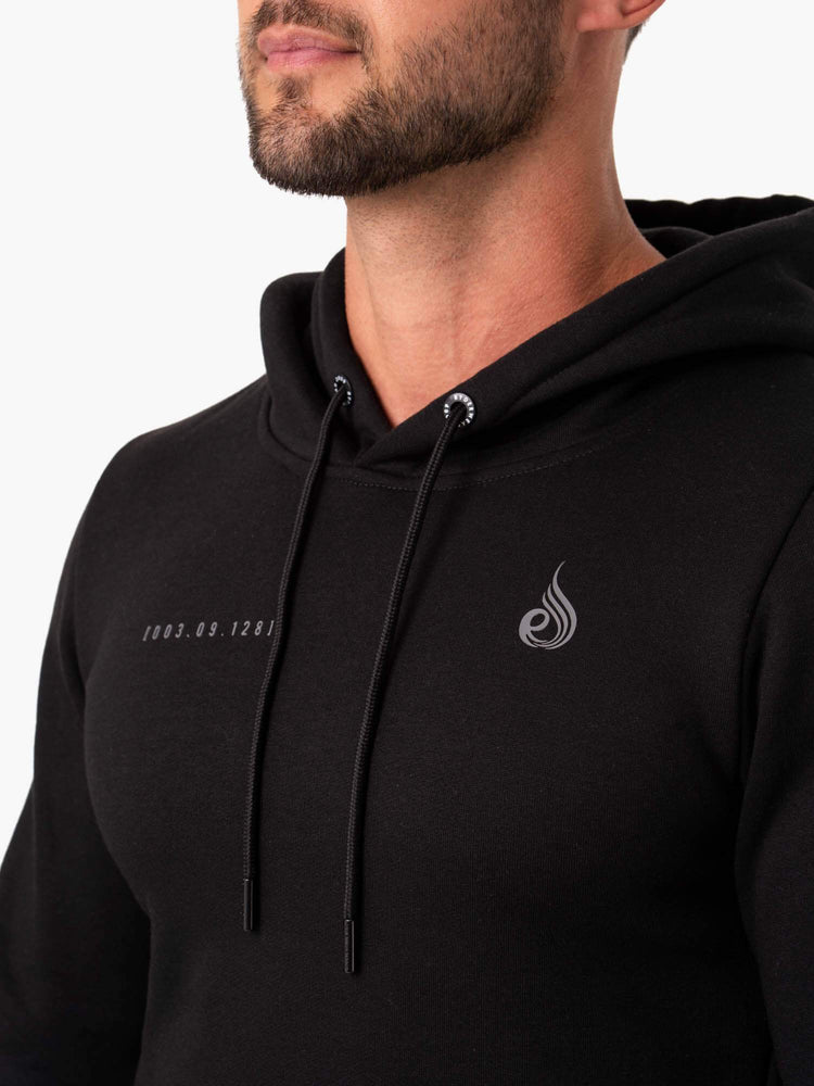 Sudadera Con Capucha Ryderwear Camo Tech Pullover Hombre Negros | MVERK4860