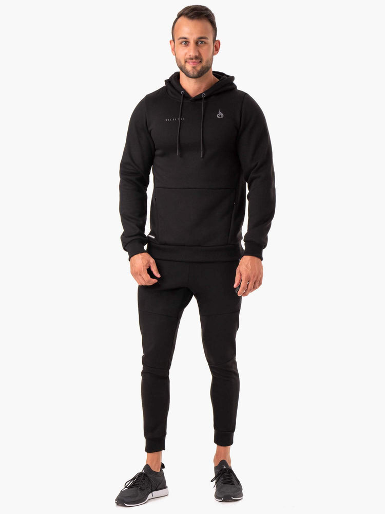 Sudadera Con Capucha Ryderwear Camo Tech Pullover Hombre Negros | MVERK4860