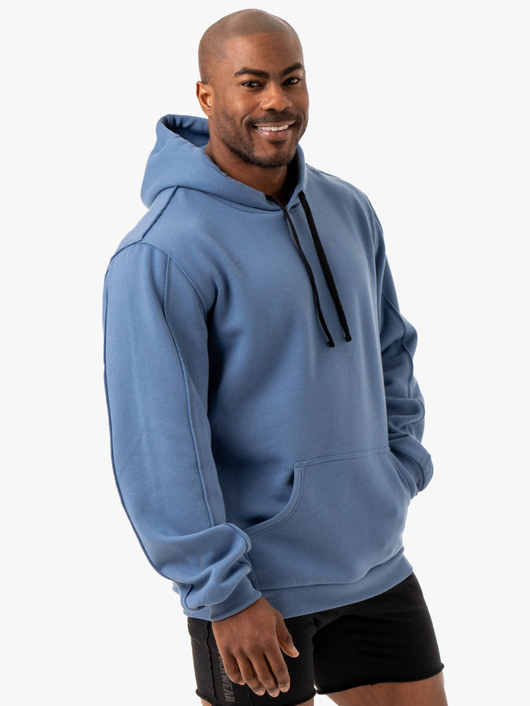 Sudadera Con Capucha Ryderwear Force Pullover Hombre Azules | HMTRV4917