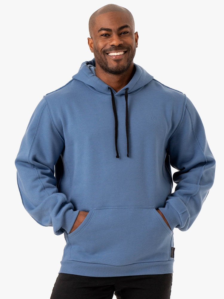 Sudadera Con Capucha Ryderwear Force Pullover Hombre Azules | HMTRV4917