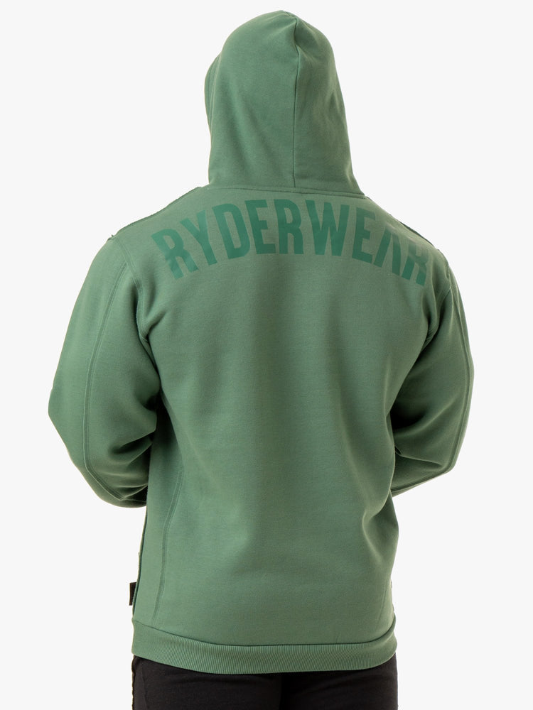 Sudadera Con Capucha Ryderwear Force Pullover Hombre Verdes | MGWPQ8239