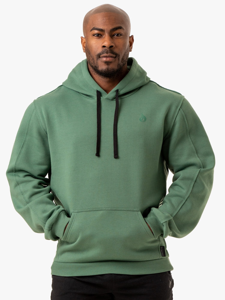Sudadera Con Capucha Ryderwear Force Pullover Hombre Verdes | MGWPQ8239