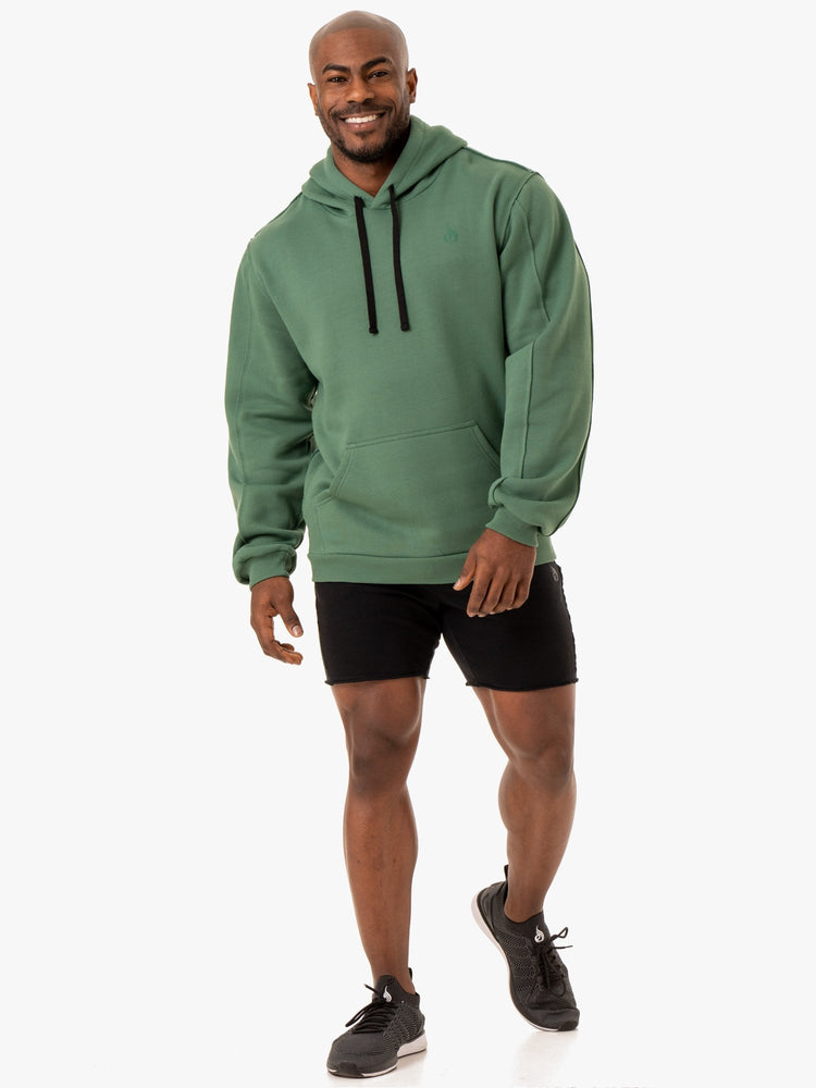 Sudadera Con Capucha Ryderwear Force Pullover Hombre Verdes | MGWPQ8239
