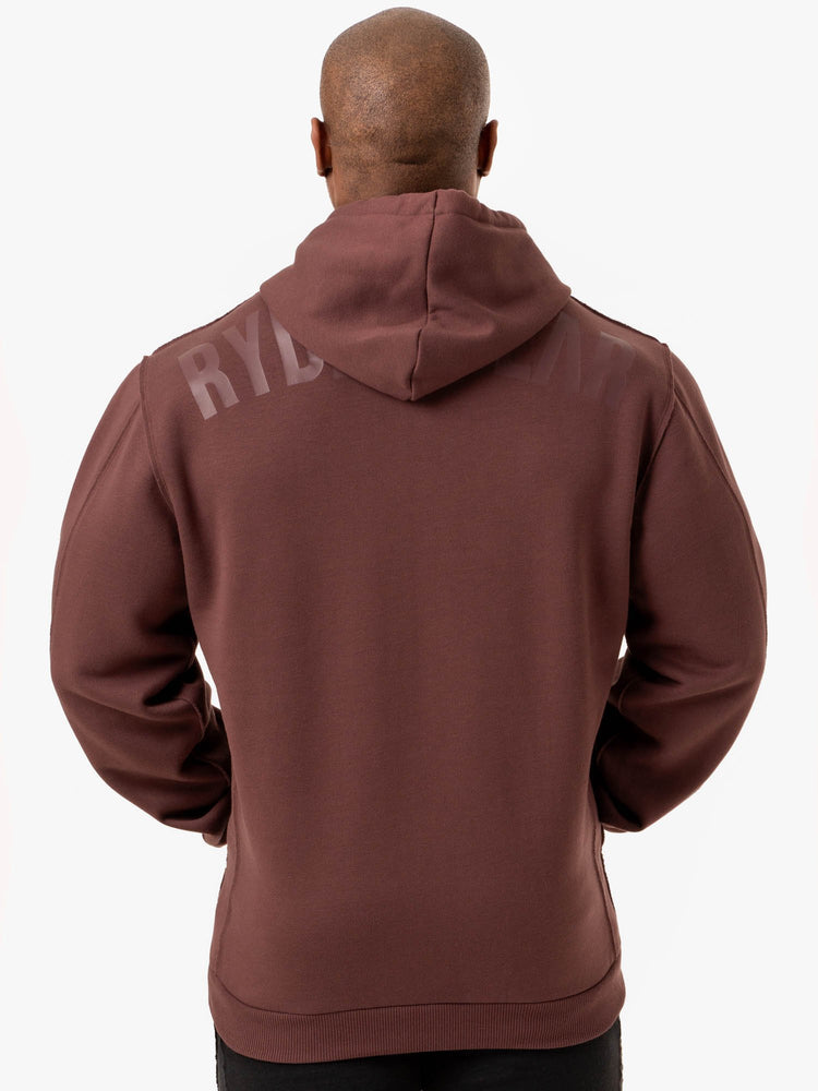 Sudadera Con Capucha Ryderwear Force Pullover Hombre Marrom | NIOVE4852