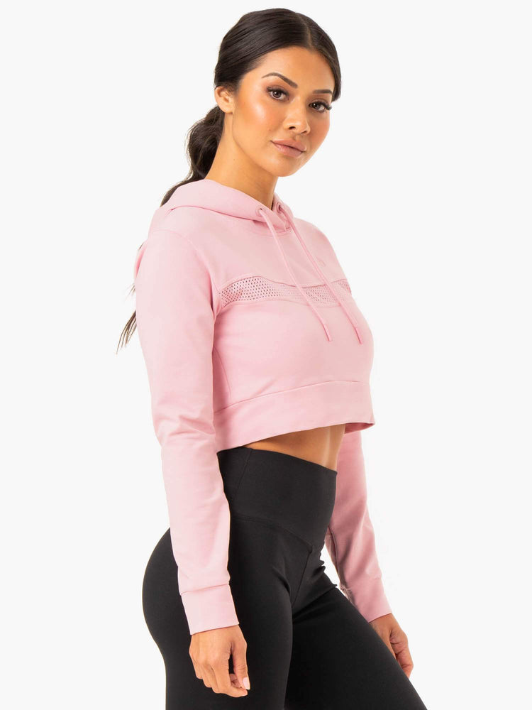 Sudadera Con Capucha Ryderwear Híbrido Fitted Mujer Rosas | SFLCP4890