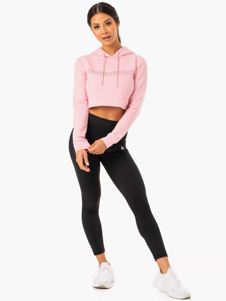Sudadera Con Capucha Ryderwear Híbrido Fitted Mujer Rosas | SFLCP4890