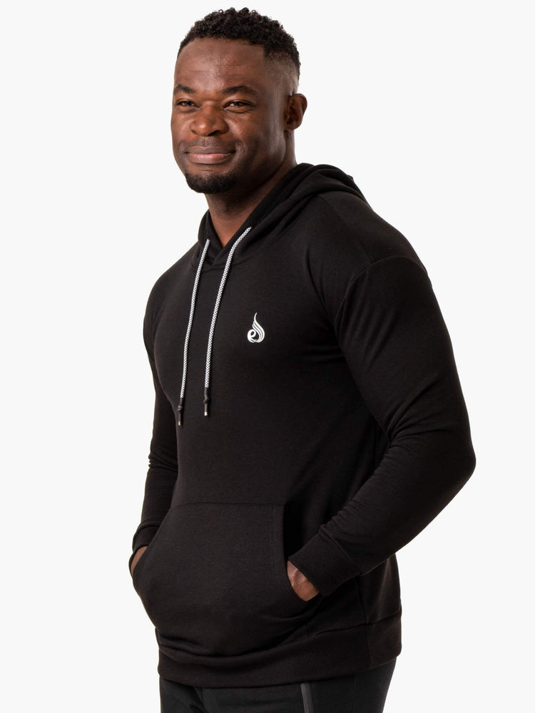 Sudadera Con Capucha Ryderwear Impact Pullover Hombre Negros | BAOMY6041