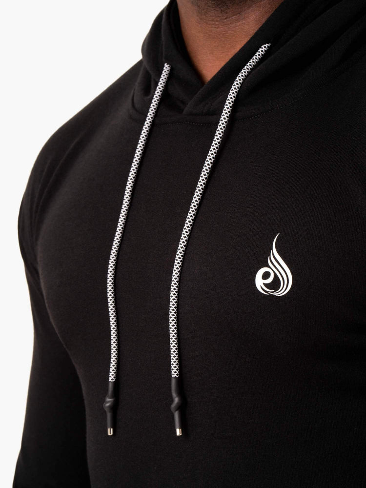 Sudadera Con Capucha Ryderwear Impact Pullover Hombre Negros | BAOMY6041