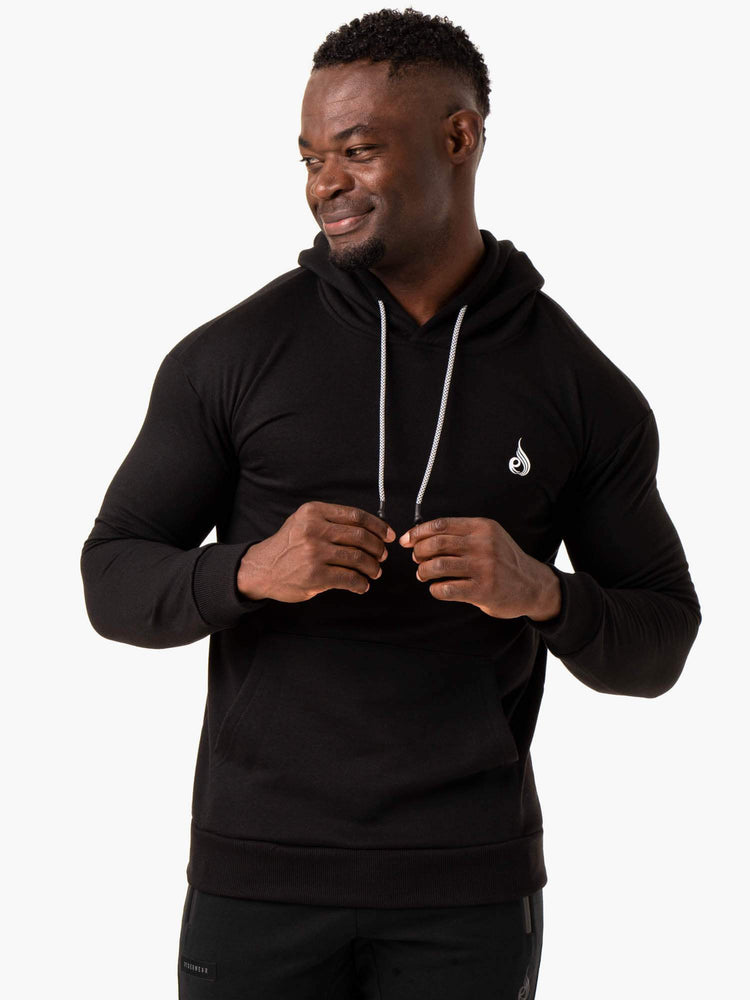 Sudadera Con Capucha Ryderwear Impact Pullover Hombre Negros | BAOMY6041