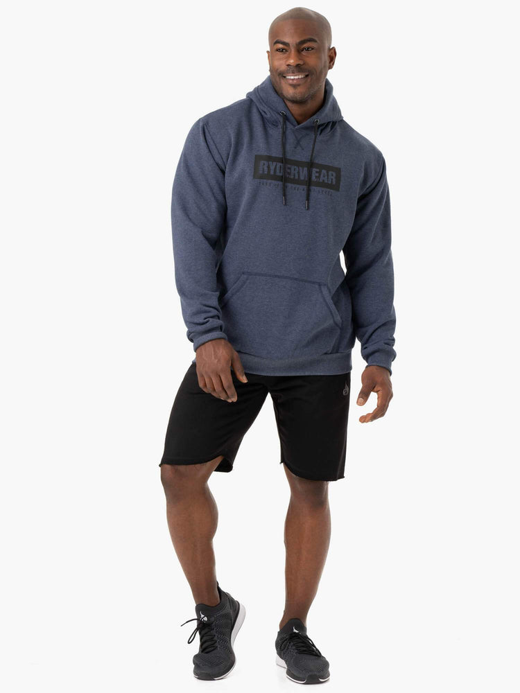 Sudadera Con Capucha Ryderwear Iron Pullover Hombre Azul Marino | DGSFV2419