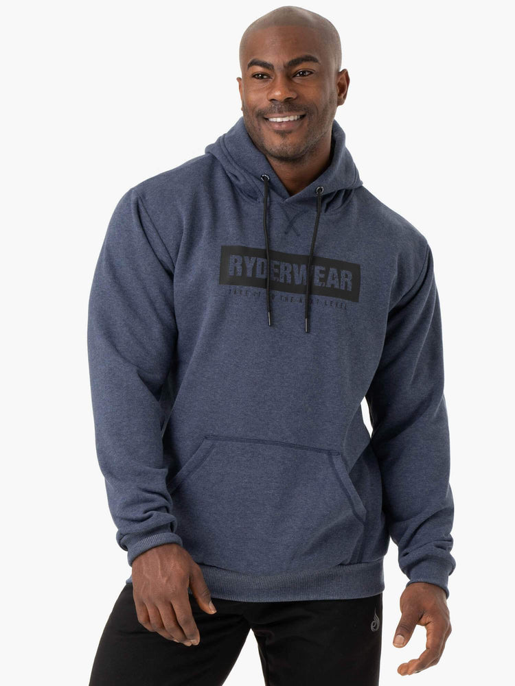 Sudadera Con Capucha Ryderwear Iron Pullover Hombre Azul Marino | DGSFV2419