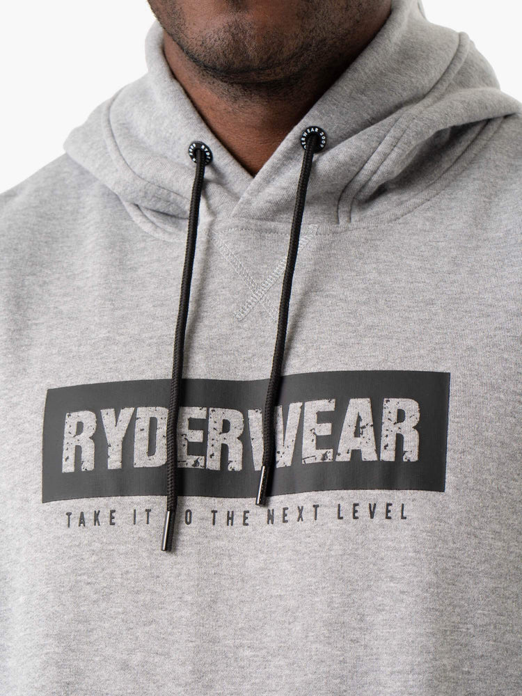 Sudadera Con Capucha Ryderwear Iron Pullover Hombre Grises | YJVDI9805