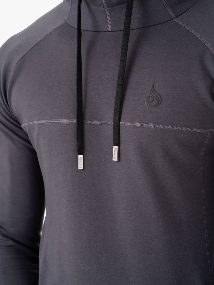 Sudadera Con Capucha Ryderwear Optimal Pullover Hombre Grises | UKCBT5810