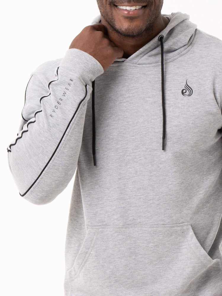 Sudadera Con Capucha Ryderwear Power Pullover Hombre Grises | CHDLY2479