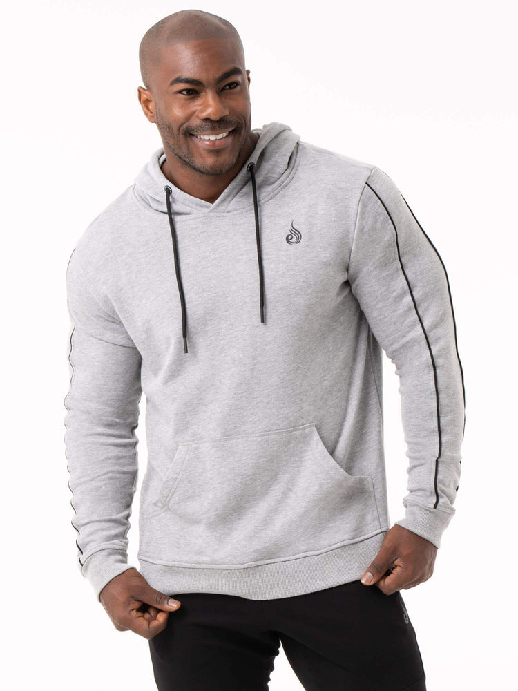 Sudadera Con Capucha Ryderwear Power Pullover Hombre Grises | CHDLY2479
