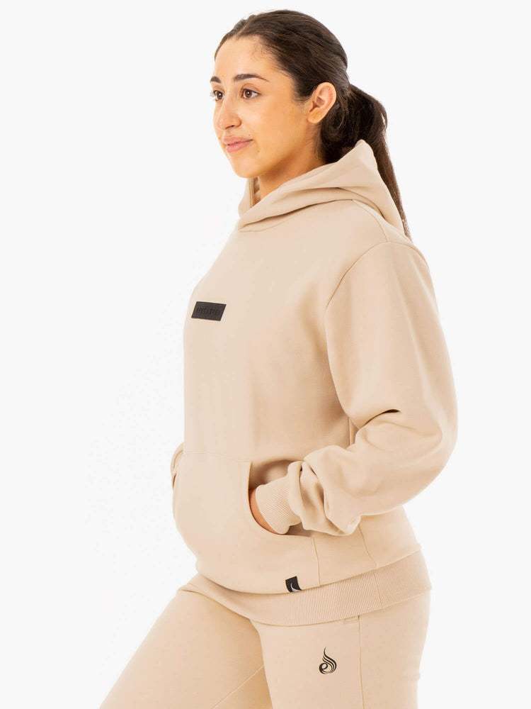 Sudadera Con Capucha Ryderwear Pullover Mujer Marrom | ETBUH9615