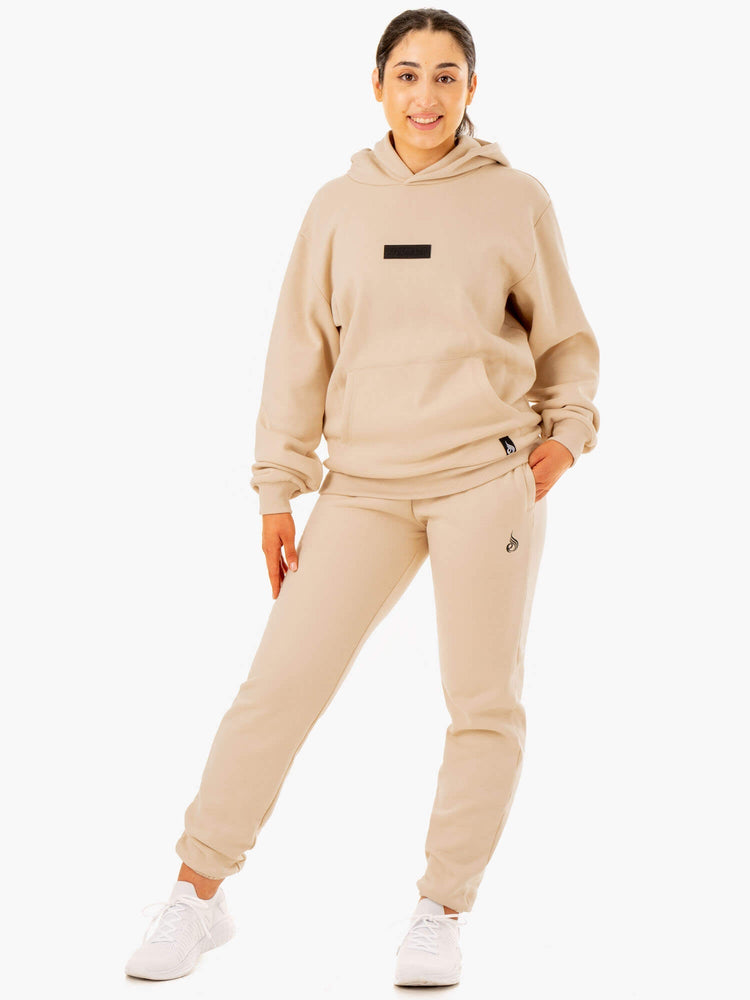 Sudadera Con Capucha Ryderwear Pullover Mujer Marrom | ETBUH9615