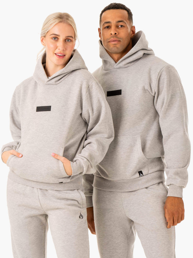 Sudadera Con Capucha Ryderwear Pullover Mujer Grises | NDBMU8307