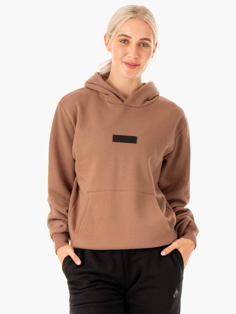 Sudadera Con Capucha Ryderwear Pullover Mujer Beige | PGJSC2138