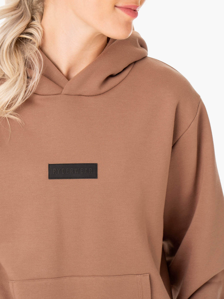 Sudadera Con Capucha Ryderwear Pullover Mujer Beige | PGJSC2138