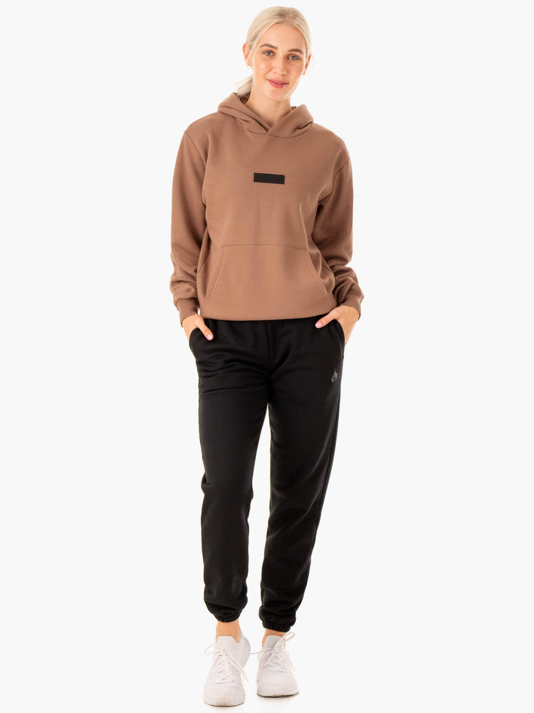 Sudadera Con Capucha Ryderwear Pullover Mujer Beige | PGJSC2138