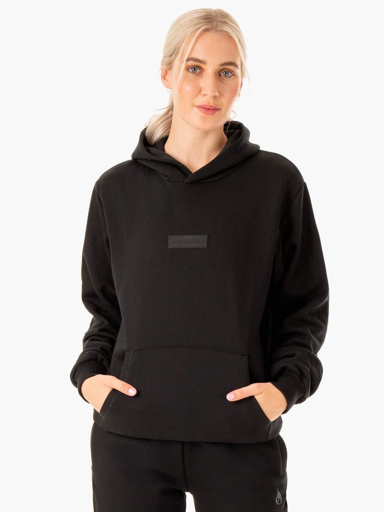 Sudadera Con Capucha Ryderwear Pullover Mujer Negros | TWYIG2614