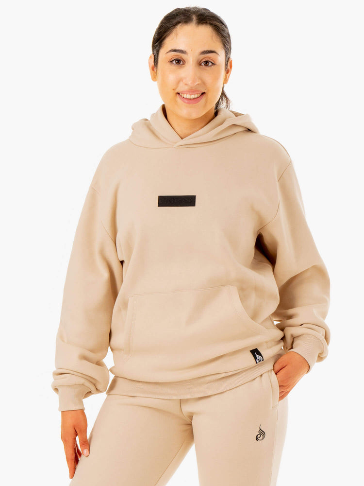 Sudadera Con Capucha Ryderwear Pullover Hombre Marrom | XSTKB7891