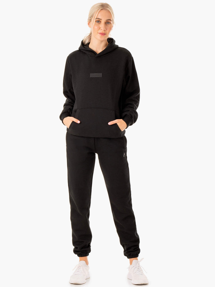 Sudadera Con Capucha Ryderwear Pullover Hombre Negros | YFCIM9270