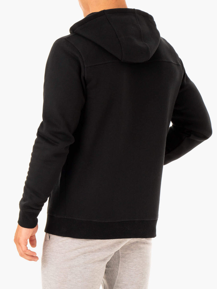 Sudadera Con Capucha Ryderwear Recharge Zip Up Hombre Negros | EBRHI2176