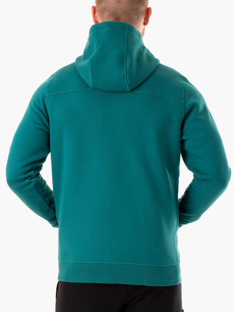 Sudadera Con Capucha Ryderwear Recharge Zip Up Hombre Turquesa | ICSOK1453
