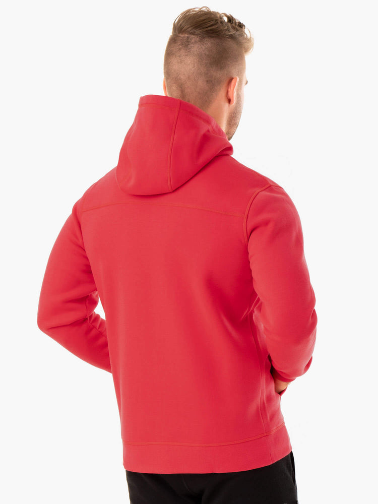 Sudadera Con Capucha Ryderwear Recharge Zip Up Hombre Rojos | TWFHO8570