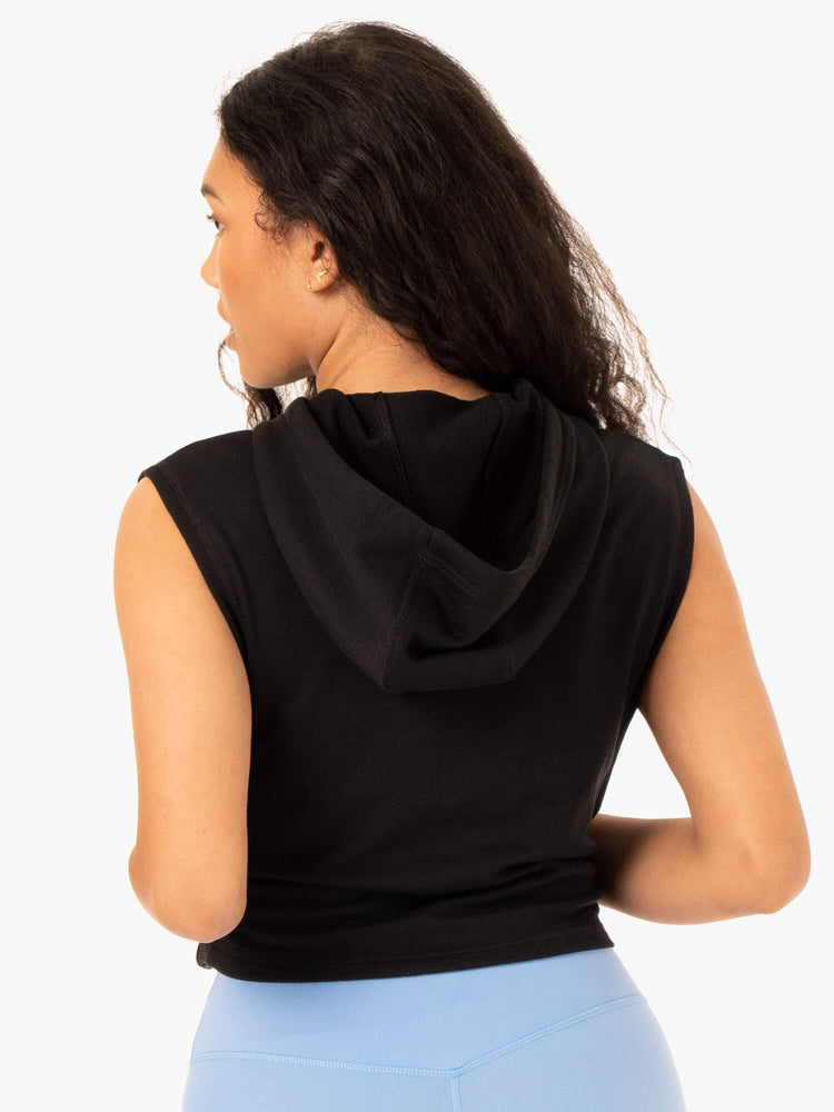 Sudadera Con Capucha Ryderwear Replay Sin Manga Mujer Negros | VKIFY8206