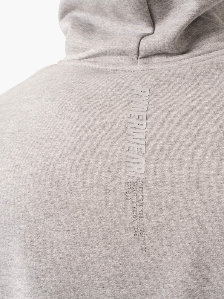 Sudadera Con Capucha Ryderwear Reset Pullover Hombre Grises | EKJIM8461