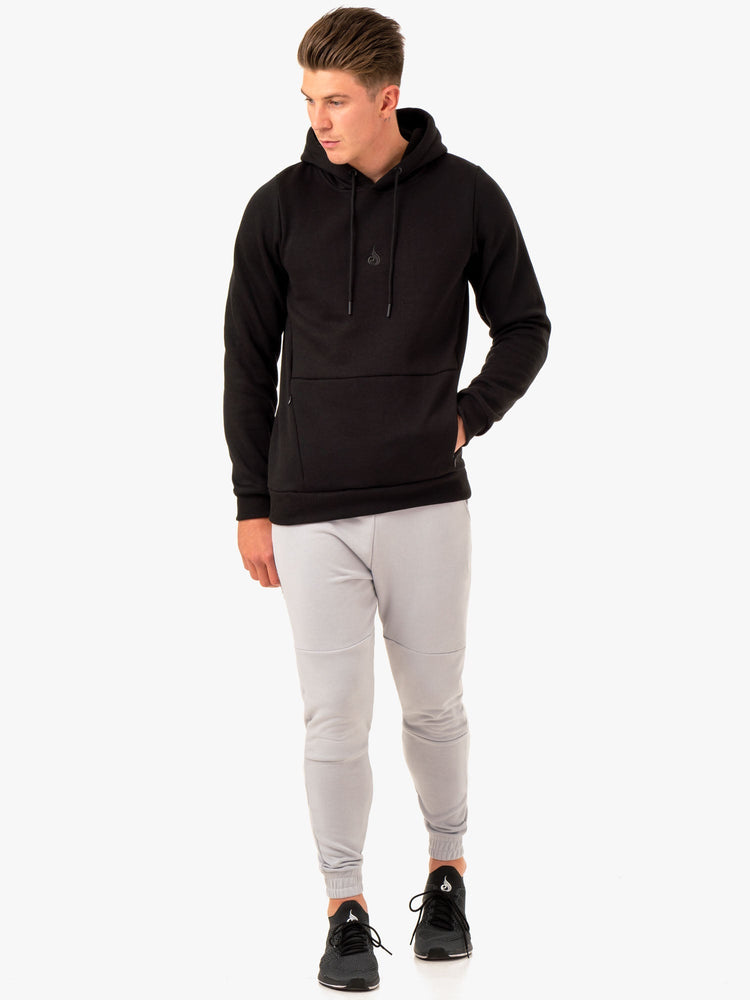 Sudadera Con Capucha Ryderwear Restore Pullover Hombre Negros | GBEVH9467