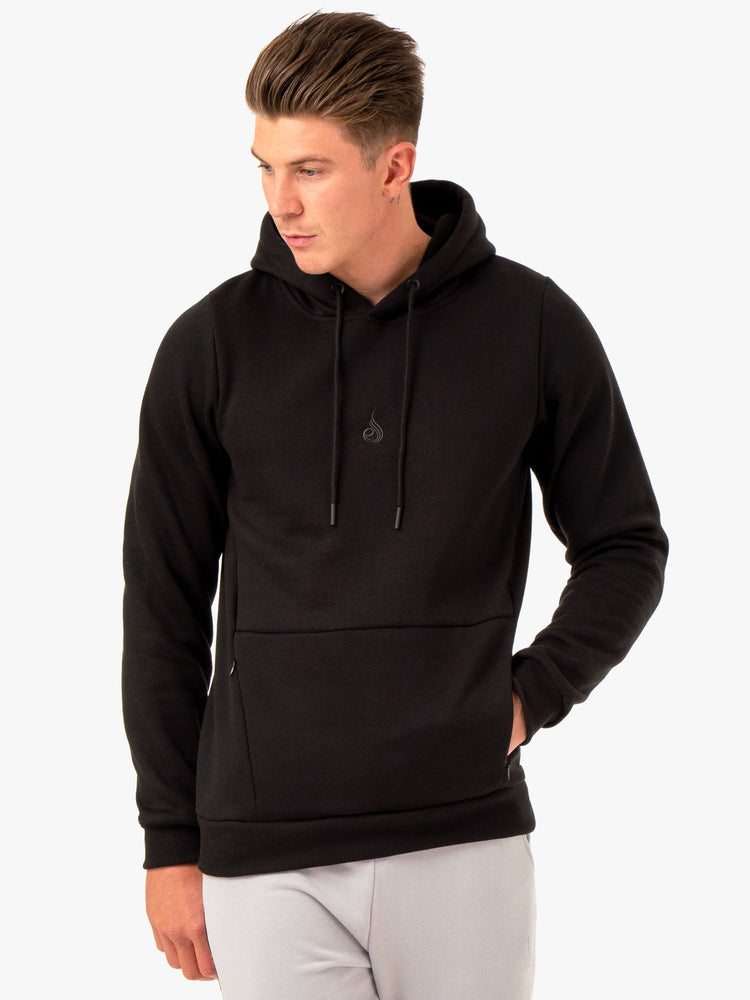 Sudadera Con Capucha Ryderwear Restore Pullover Hombre Negros | GBEVH9467