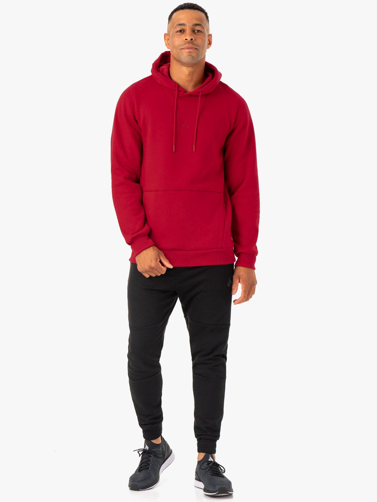 Sudadera Con Capucha Ryderwear Restore Pullover Hombre Vino | MAELV8035