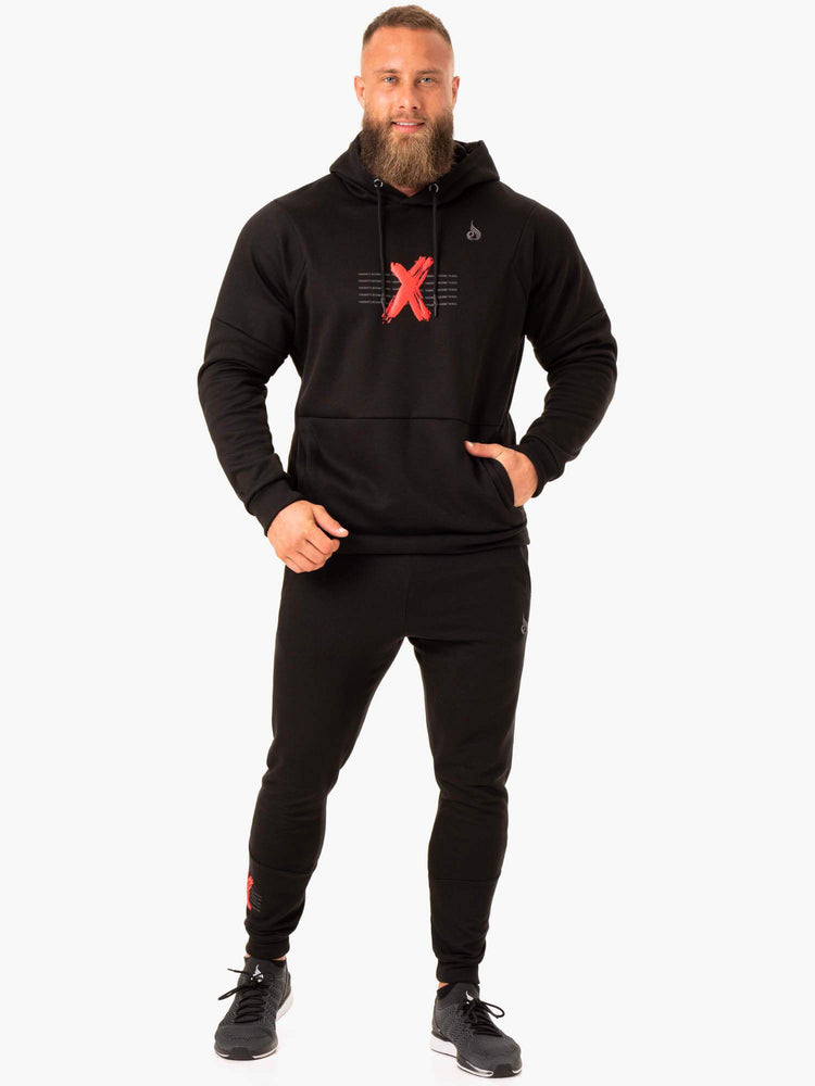 Sudadera Con Capucha Ryderwear Rwxkg Fleece Hombre Negros | GMWCT5781