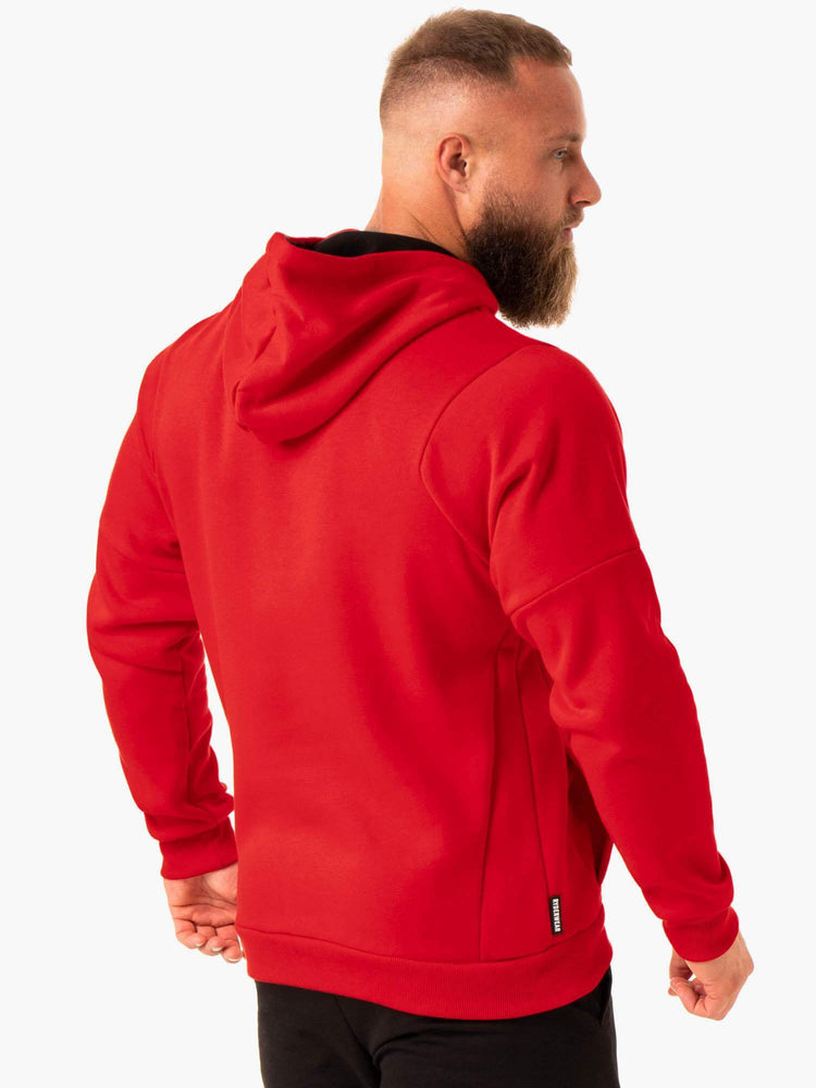 Sudadera Con Capucha Ryderwear Rwxkg Fleece Hombre Rojos | VCTSO9721