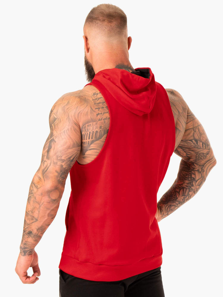 Sudadera Con Capucha Ryderwear Rwxkg Sin Manga Hombre Rojos | UIQNE4986
