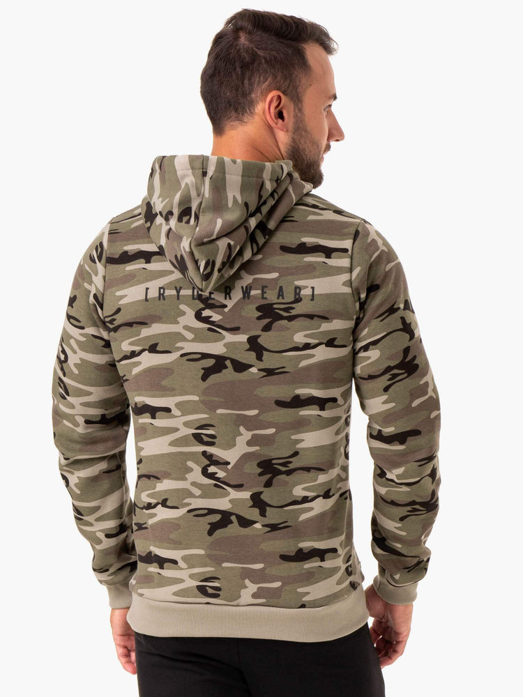 Sudadera Con Capucha Ryderwear Tech Pullover Hombre Camuflados | GINVW9812